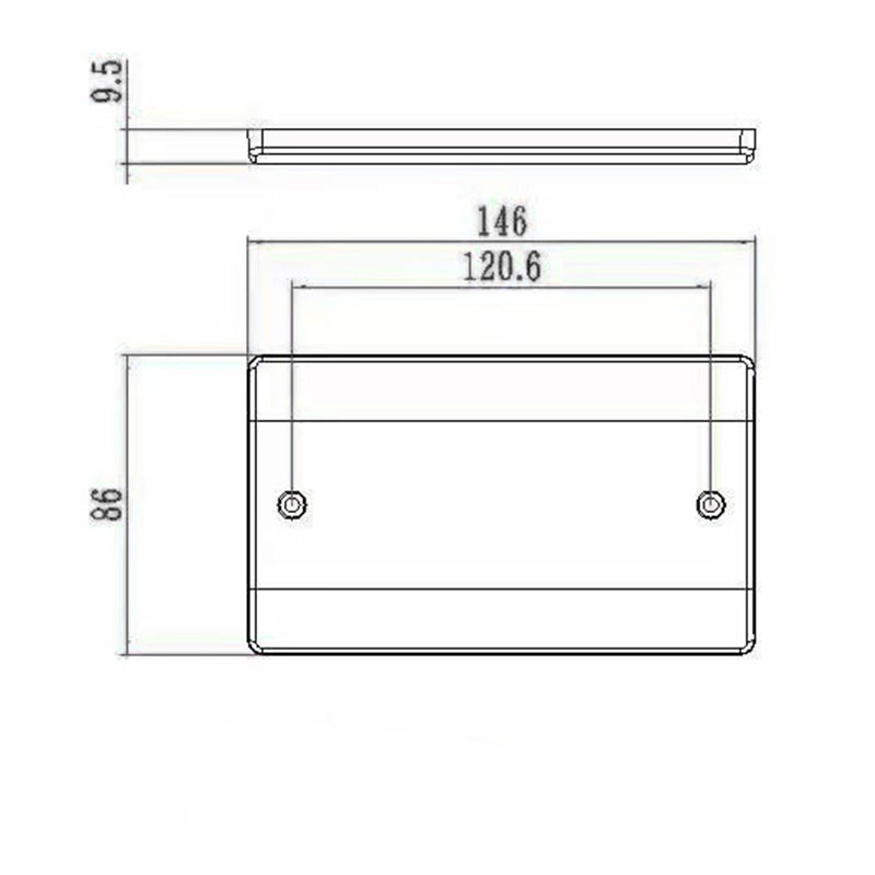 Bakeliet 2 x 13A Geschakeld Stopcontact met Neon HK6213VN